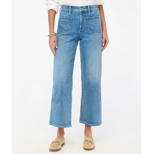 J.Crew Factory 25 Wide-Leg Crop Women's Jeans High Rise 2025 Style CD771